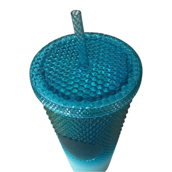 2023 Starbucks Gradient Blue Bling Ombre Studded Venti Tumbler - Picture 3 of 10